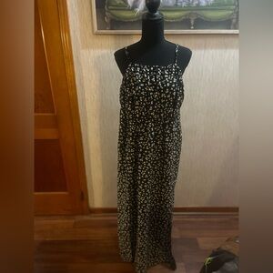 Floral Black Maxi Dress